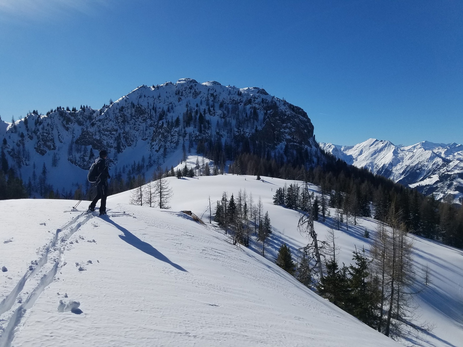 Der Blick auf den Saukarkopf südlich.