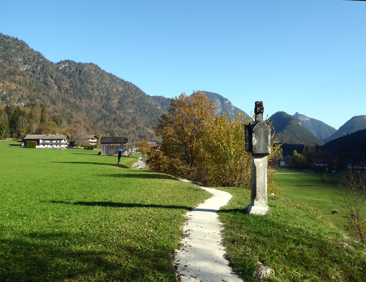 Die Pestsäule am Gsengsteig wurde im Jahr 1636 errichtet.