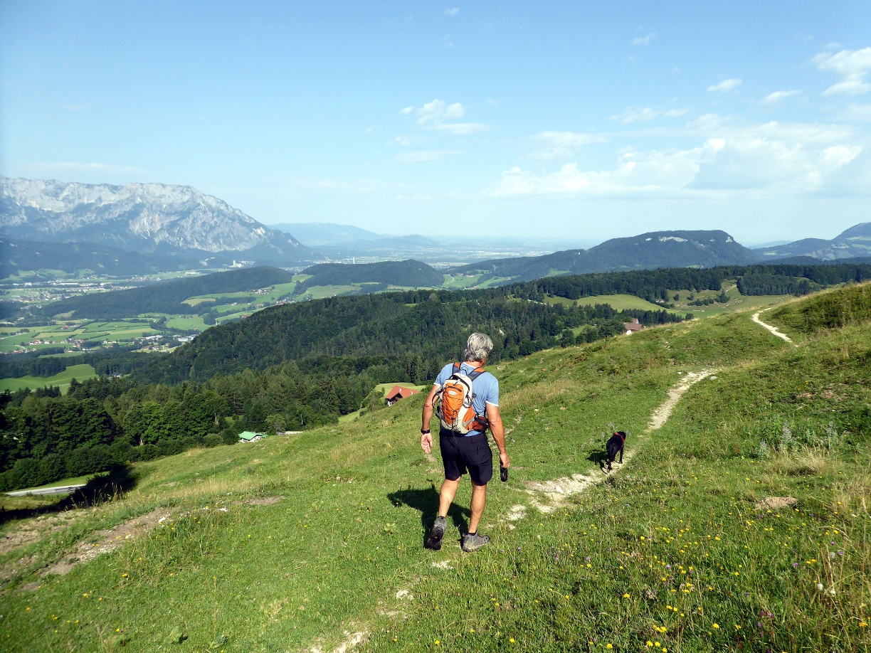 Sonnige Aussichten am Krispler Höhenweg.