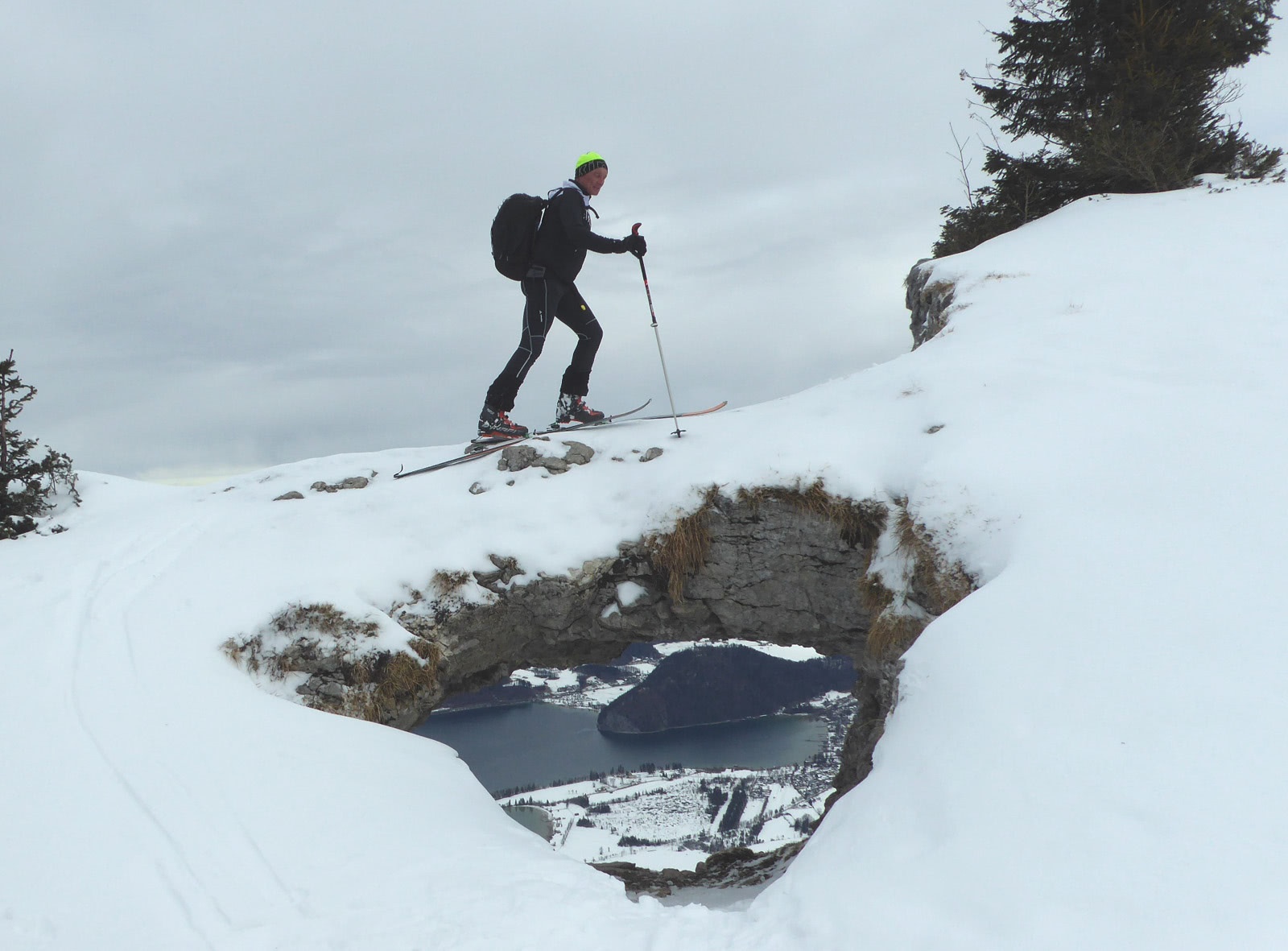 Felsenfenster kurz vor dem Zielpunkt.
