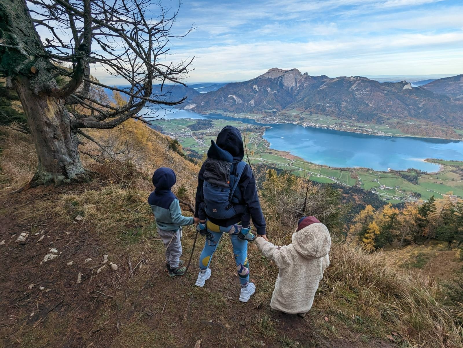 Onto Bleckwand high above Strobl on Wolfgangsee