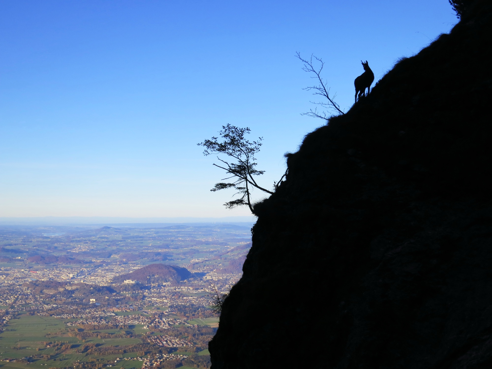 Magical moments at the legendary Untersberg, shortly before the Schellenberger Sattel.