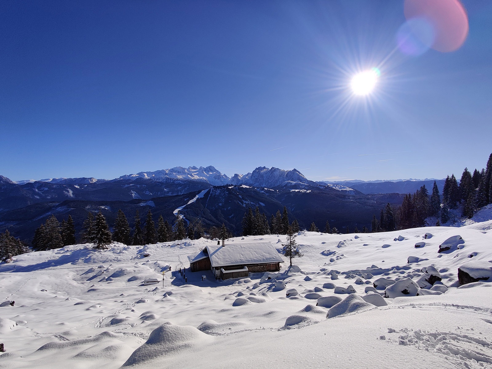 Winter route on Bodenberg near Rußbach