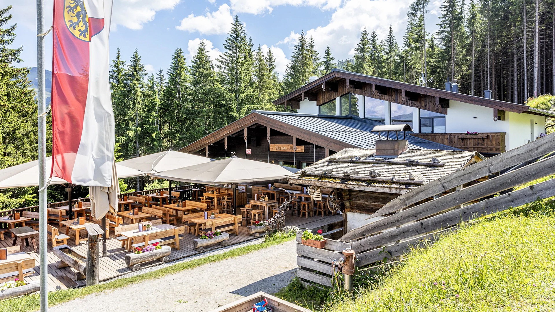 Berggasthof Enzianhütte in Thumersbach
