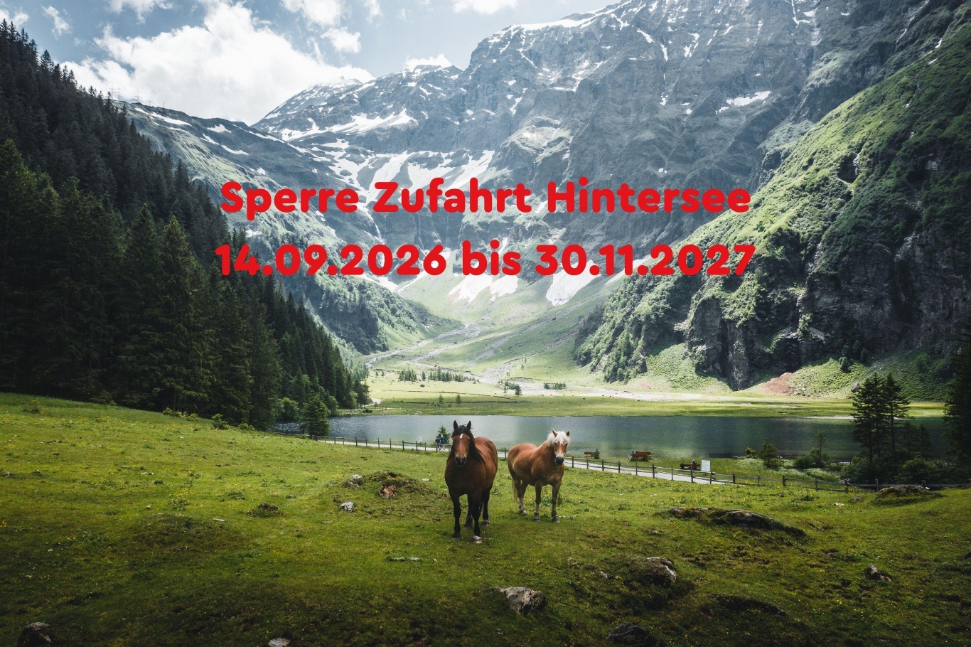 Info Sperre Hintersee