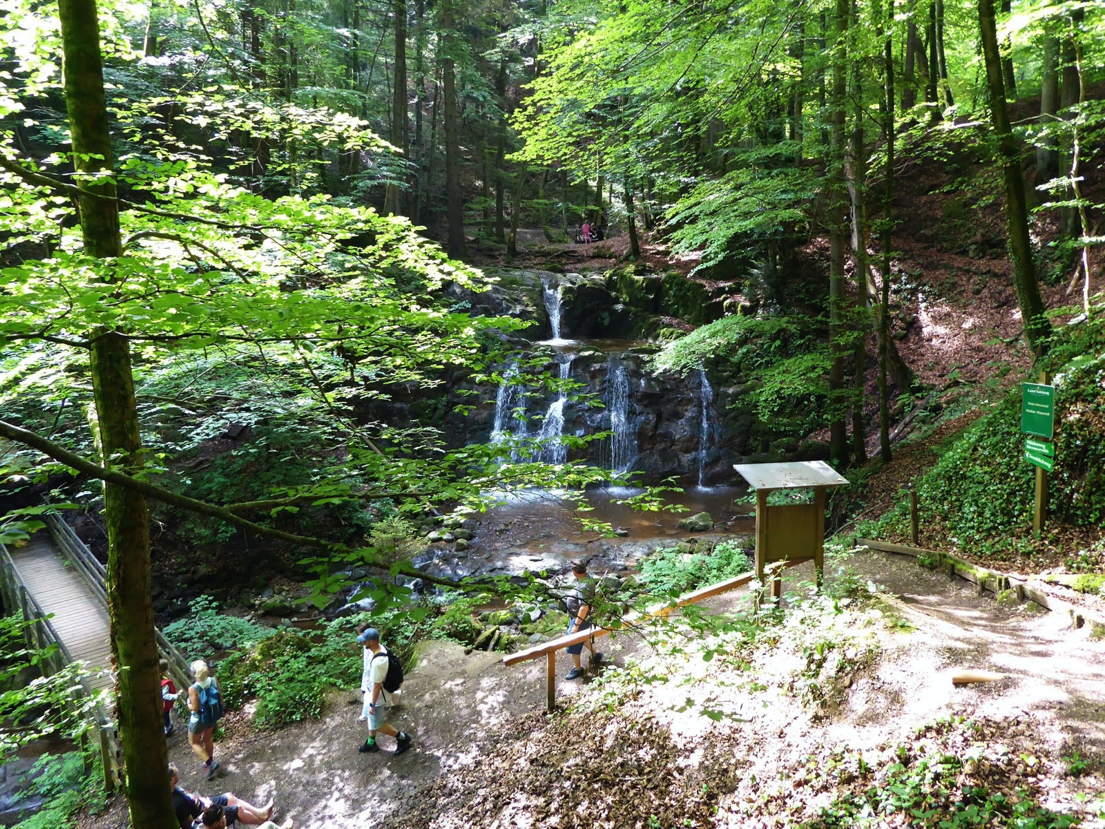 The Wildkar waterfall in the Teufelsgraben.